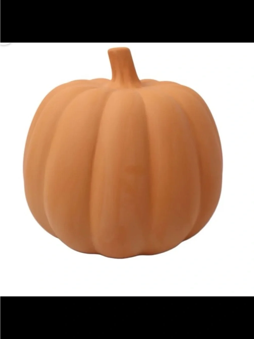 Jack-o'-Lantern Decoration, Terracotta, 10.25